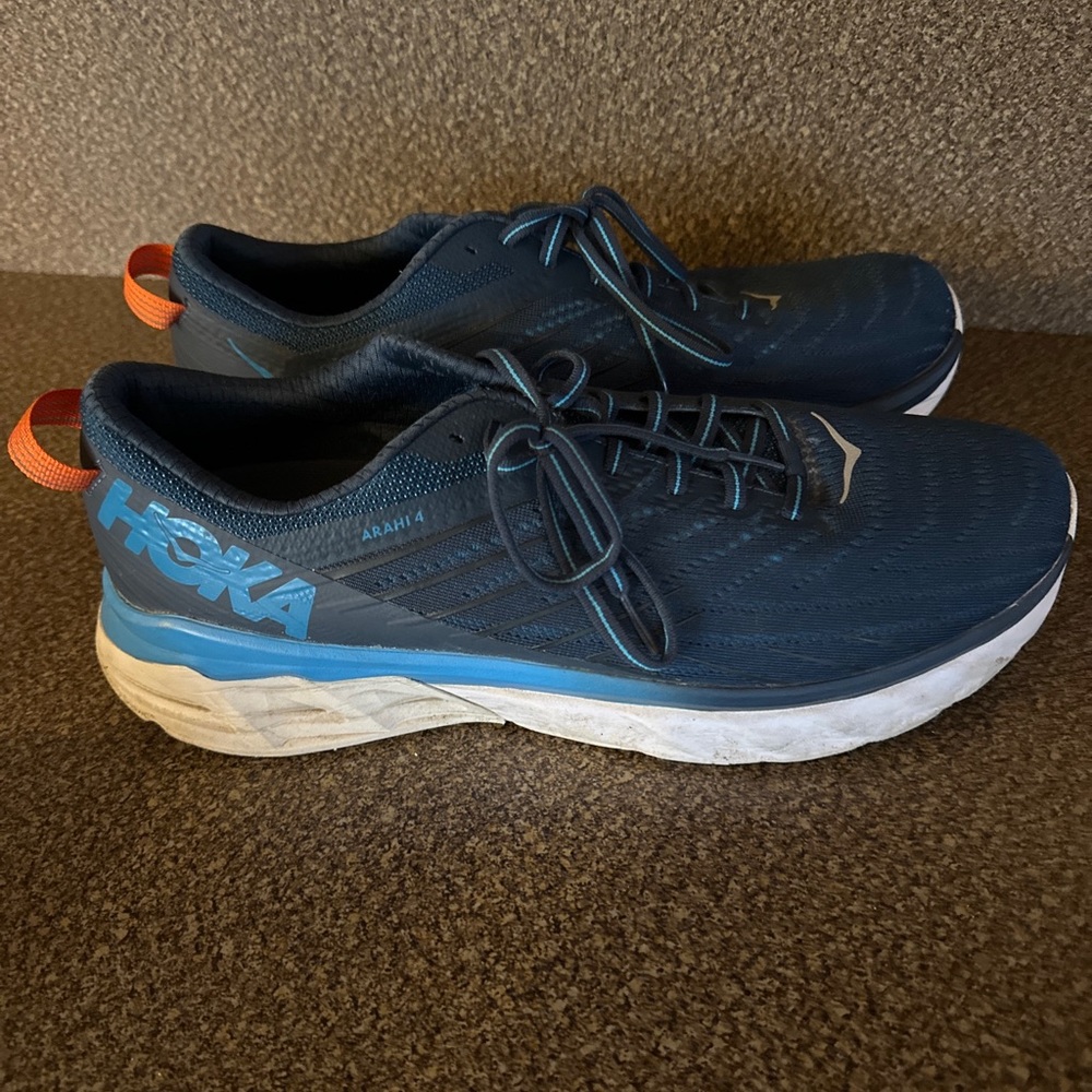 Men’s Hoka One one Arahi Blue Running Shoe Sneaker Size 11.5